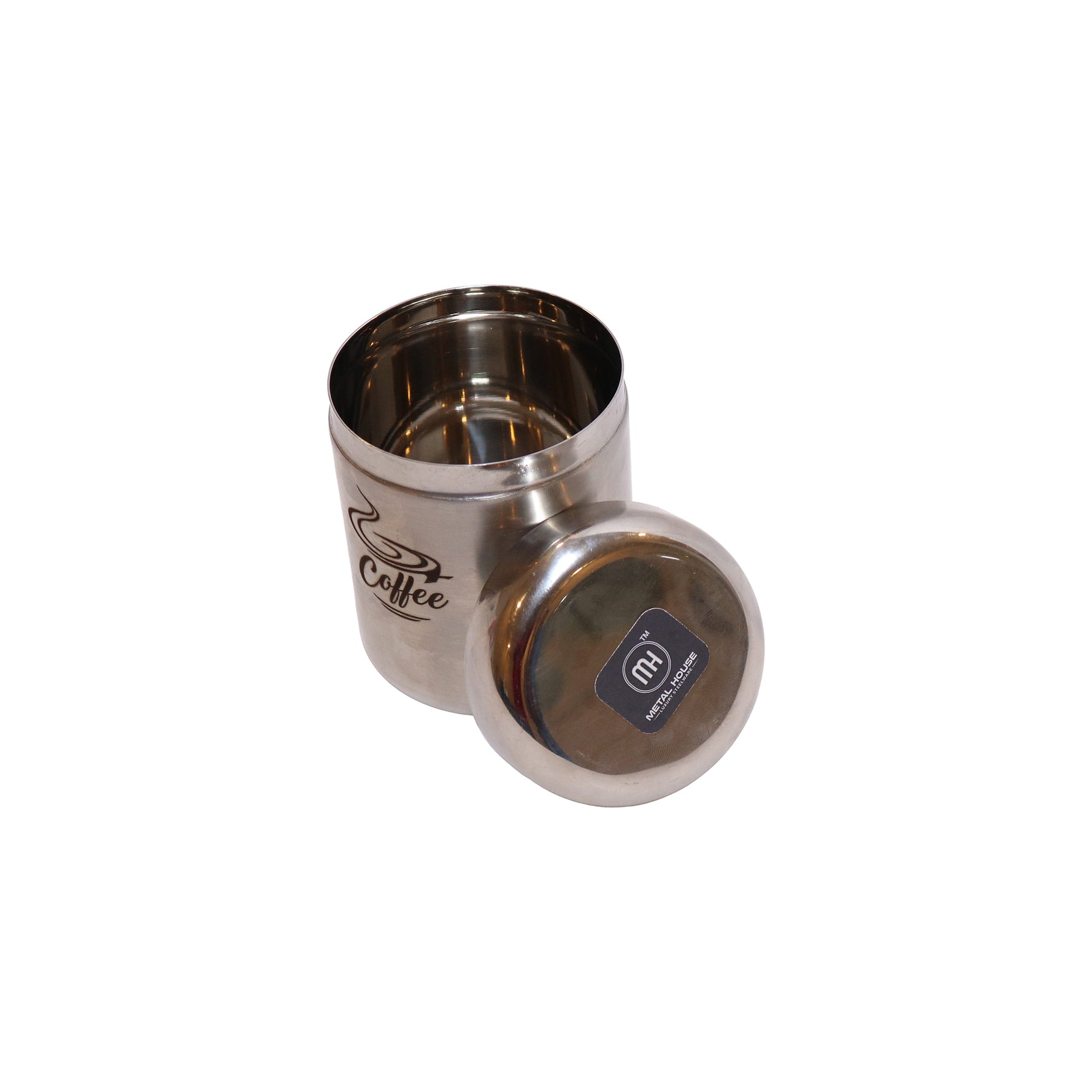 Stainless Steel Coffee Dabba, image 3