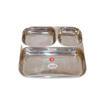 Stainless Steel Compartment Plate, image 1