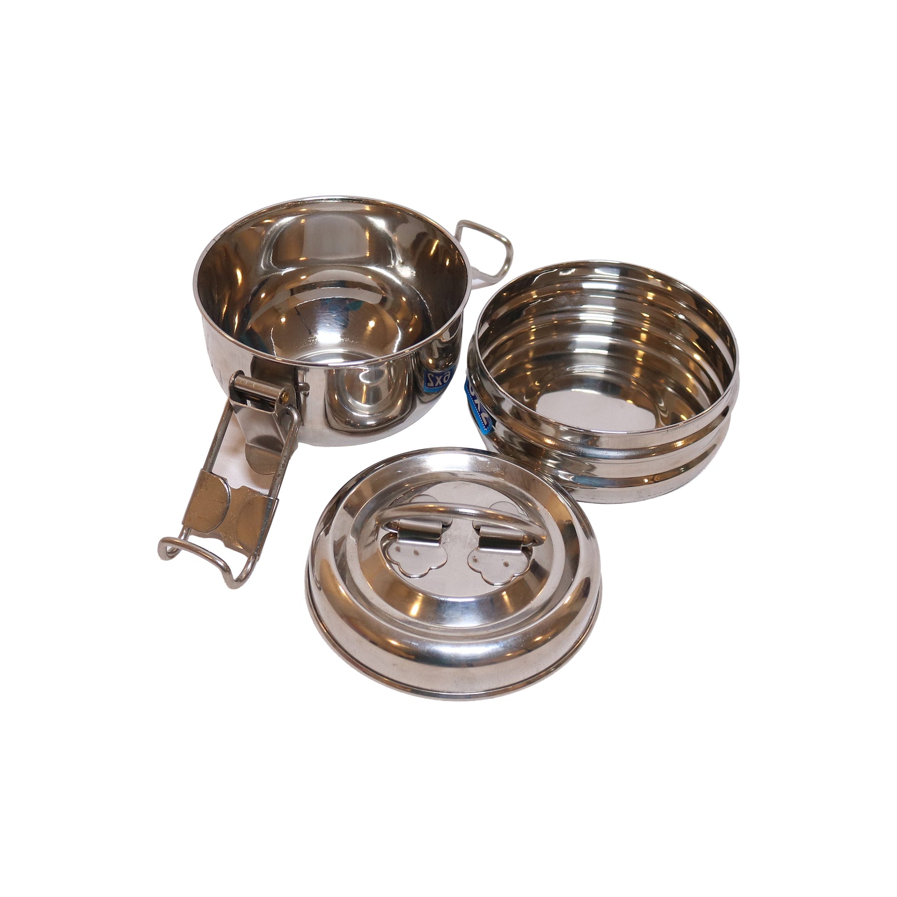 Stainless Steel Cylindrical Lunch Carrier, image 2