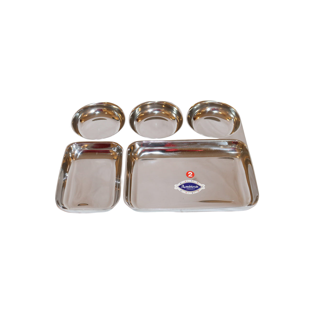 Stainless Steel Dinner Set, image 1