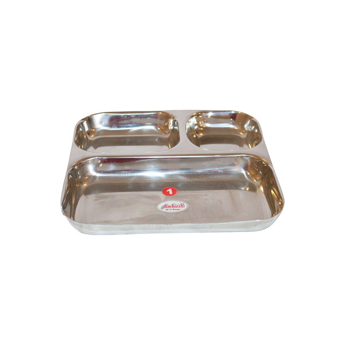 Stainless Steel Divided Plate, image 1