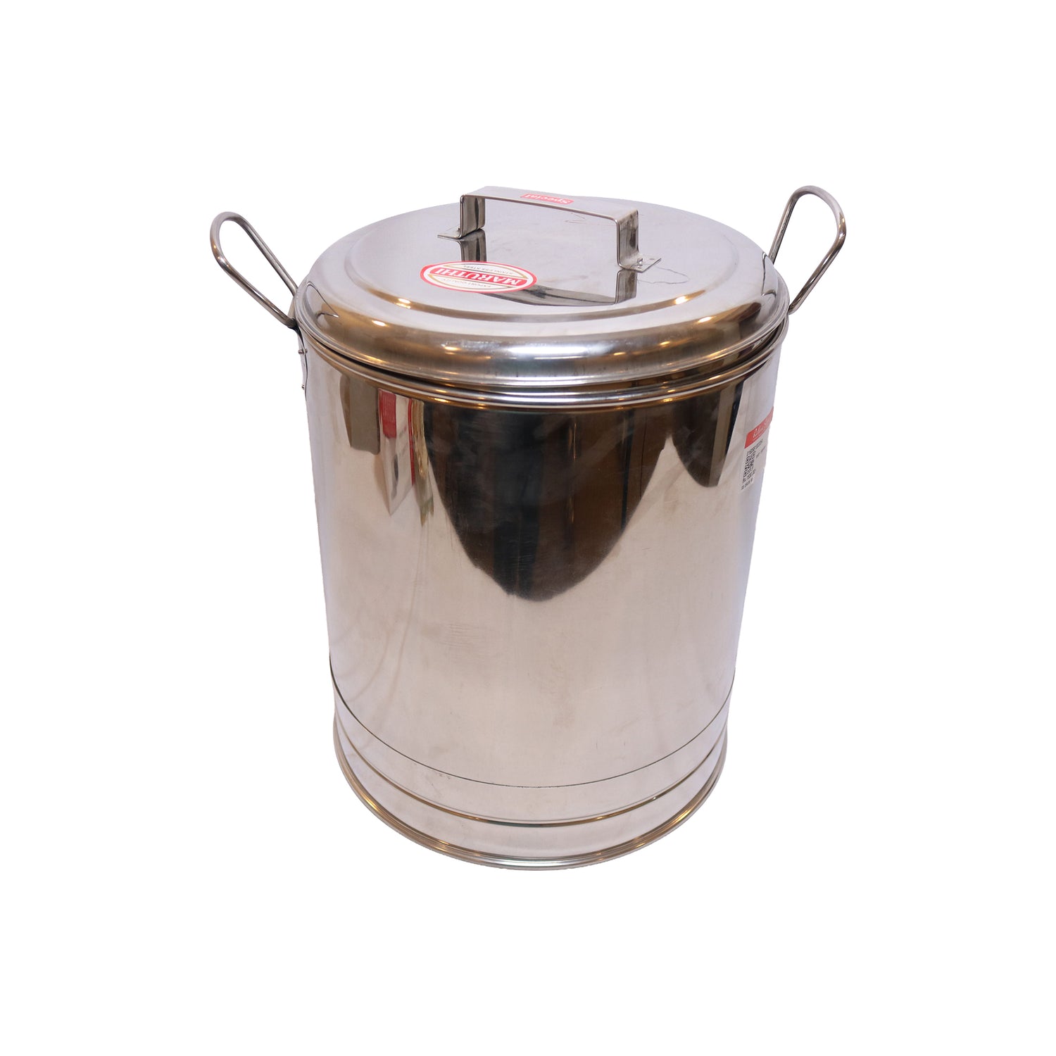 Stainless Steel Drum Container with Lid, image 1