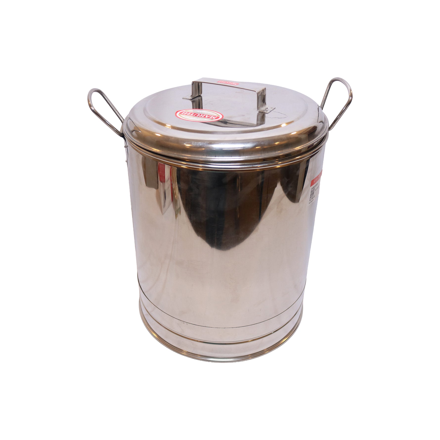 Stainless Steel Drum Container with Lid, image 1