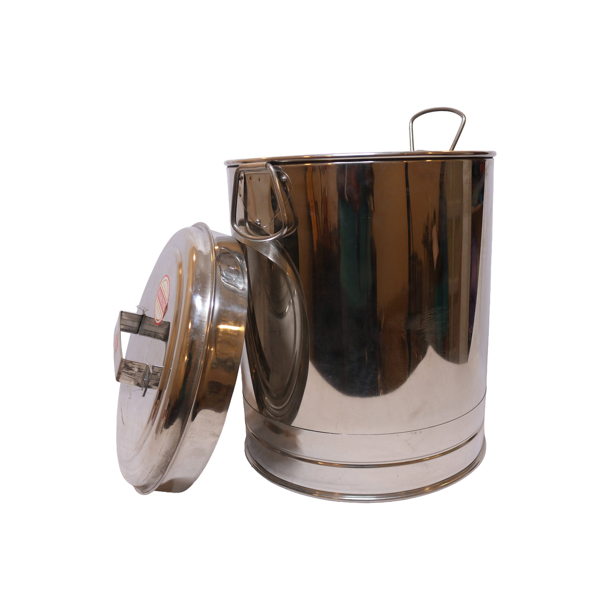 Stainless Steel Drum Container with Lid, image 2