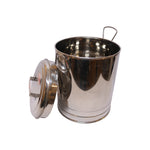 Stainless Steel Drum Container with Lid, image 3
