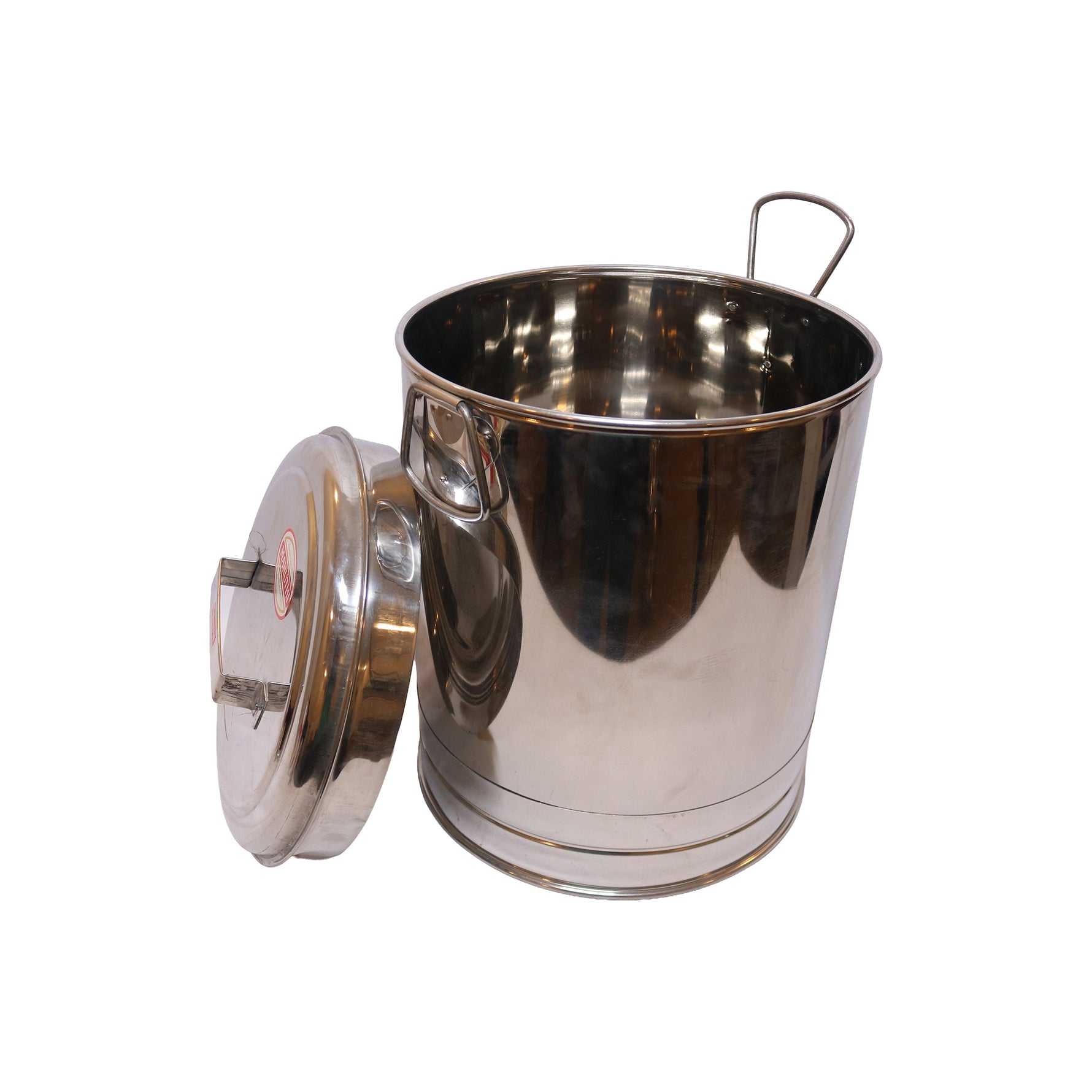 Stainless Steel Drum Container with Lid, image 3