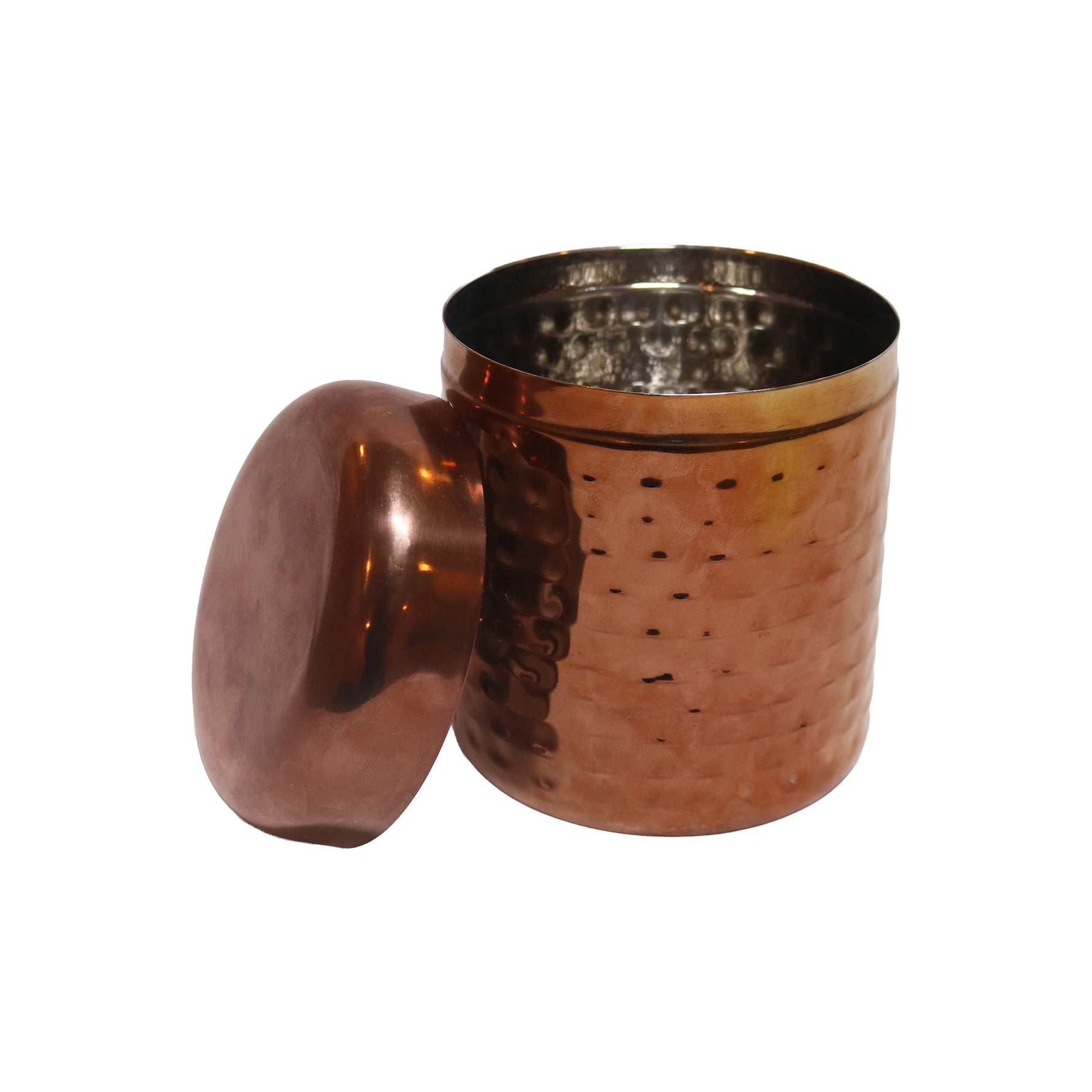 Stainless Steel Hammered Dabba, image 1