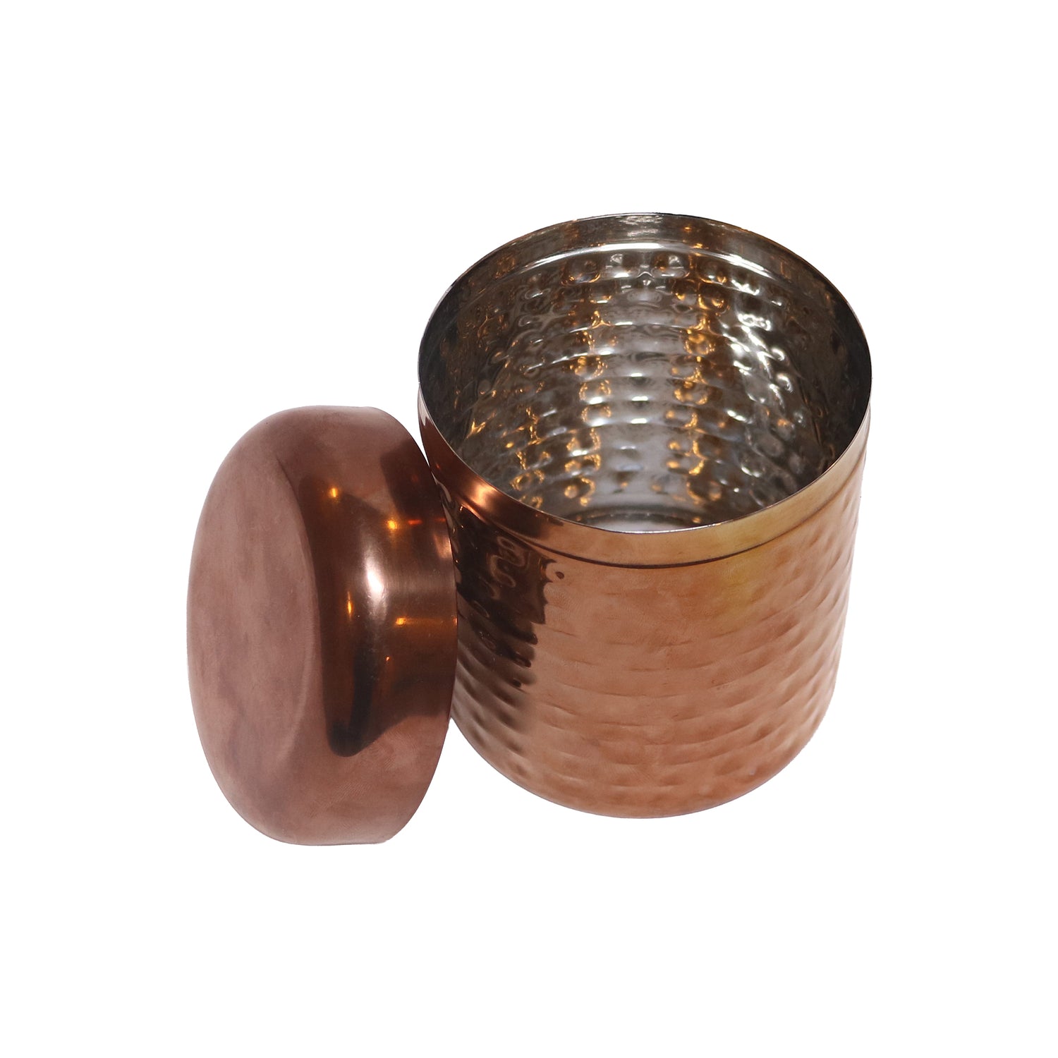 Stainless Steel Hammered Dabba, image 2
