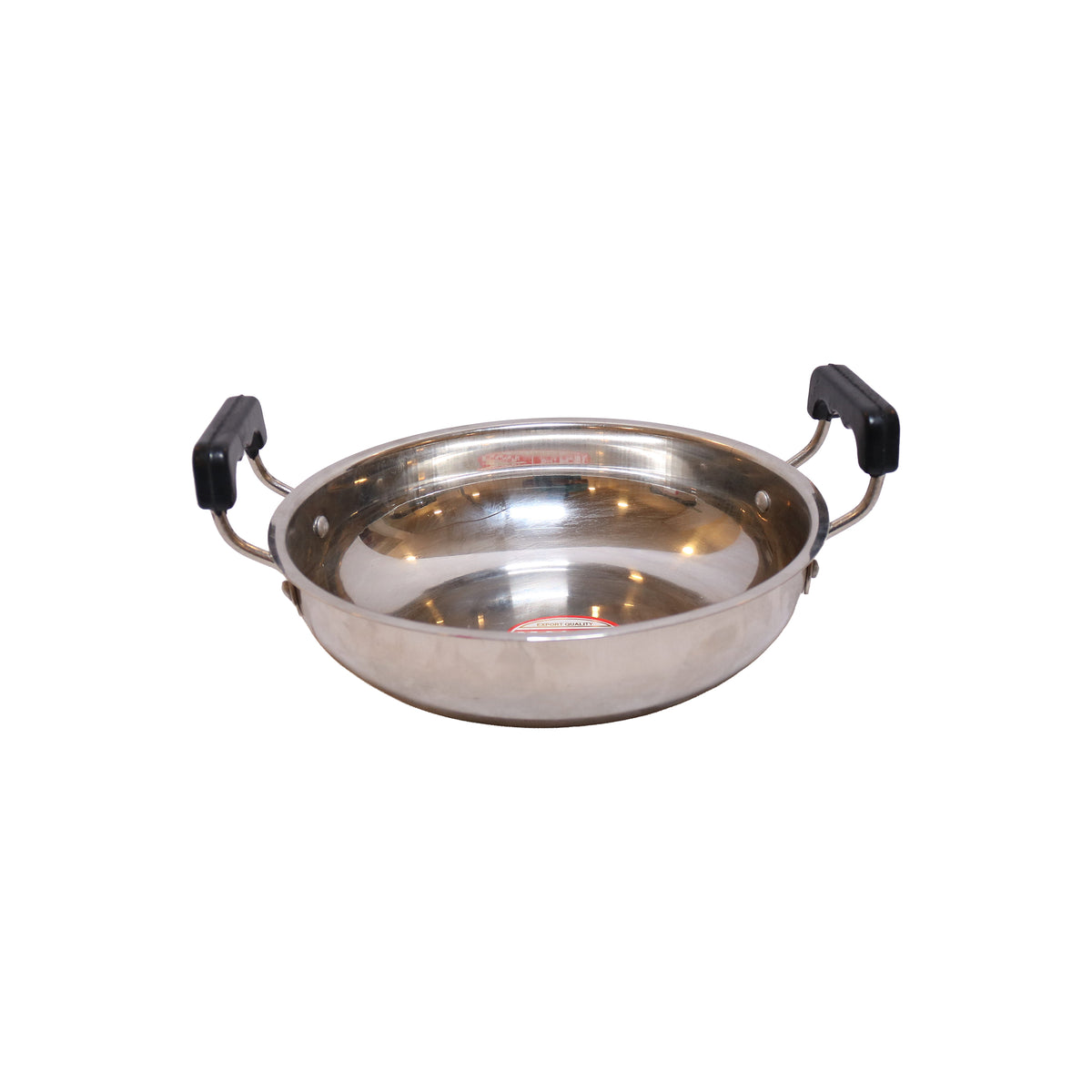Stainless Steel Kadai with Dual Handles, image 1