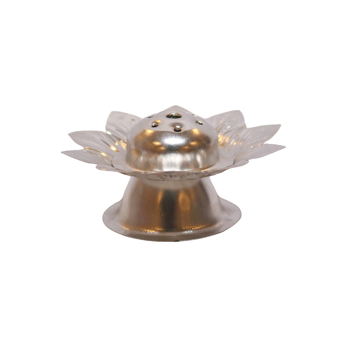 Stainless Steel Lotus Incense Burner, image 2