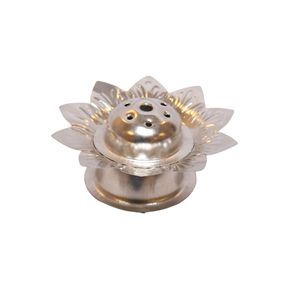 Stainless Steel Lotus Incense Burner, image 3