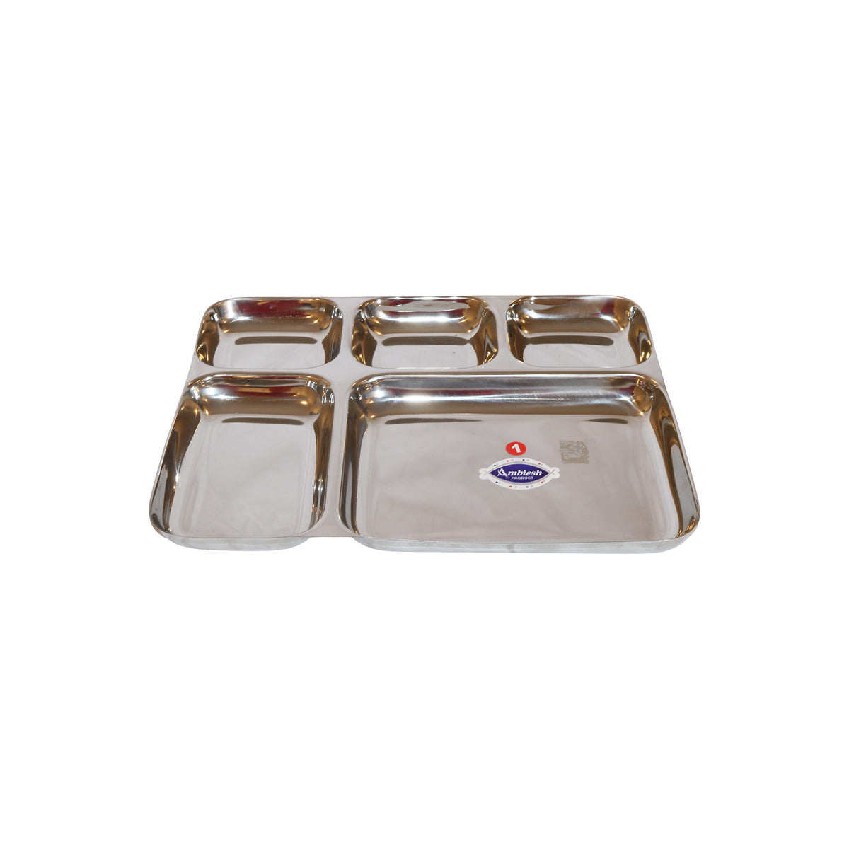 Stainless Steel Partitioned Meal Tray, image 3