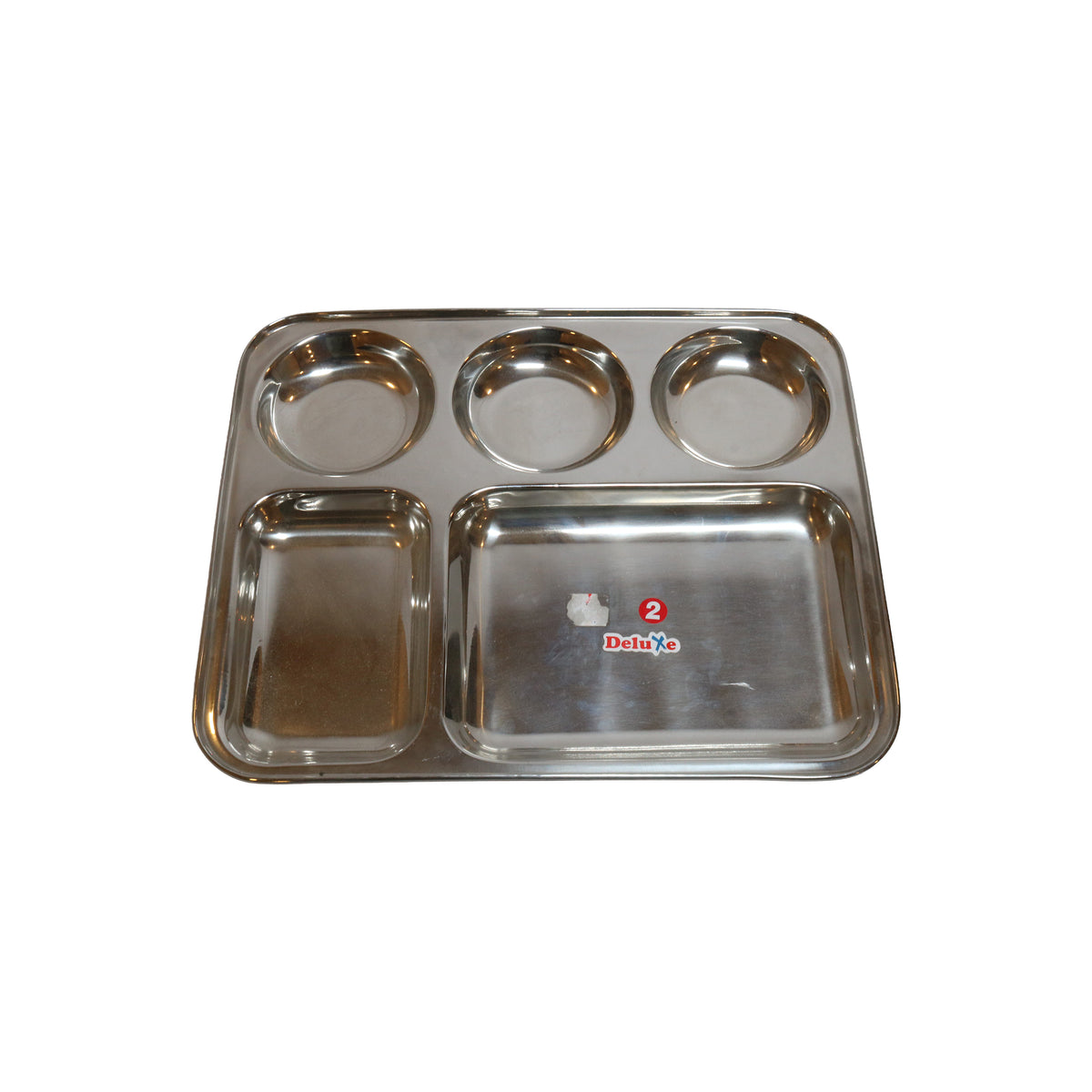 Stainless Steel Rectangular Mess Tray, image 2