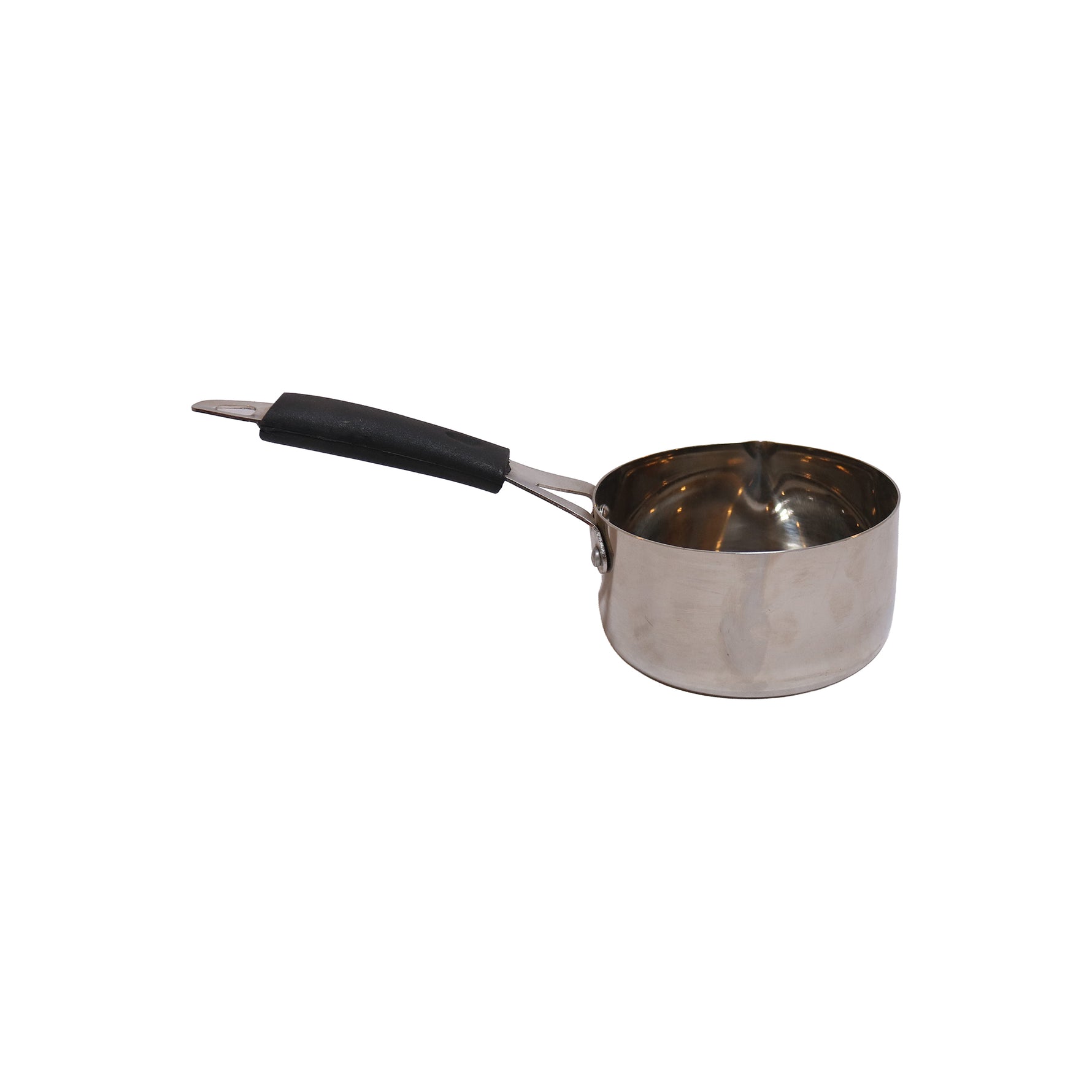 Stainless Steel Saucepan with Black Handle, image 2