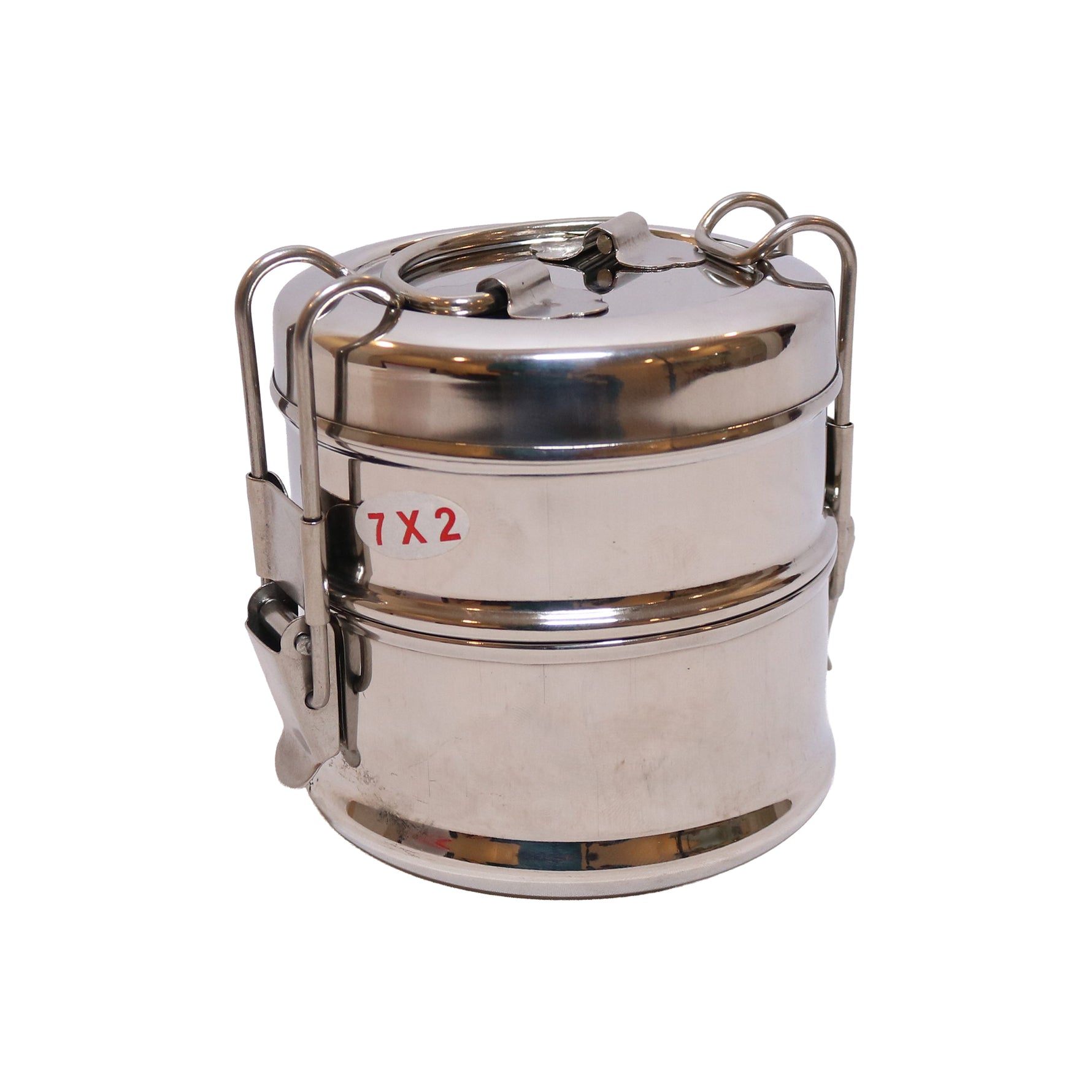 Stainless Steel Two-Tier Tiffin Carrier, image 1