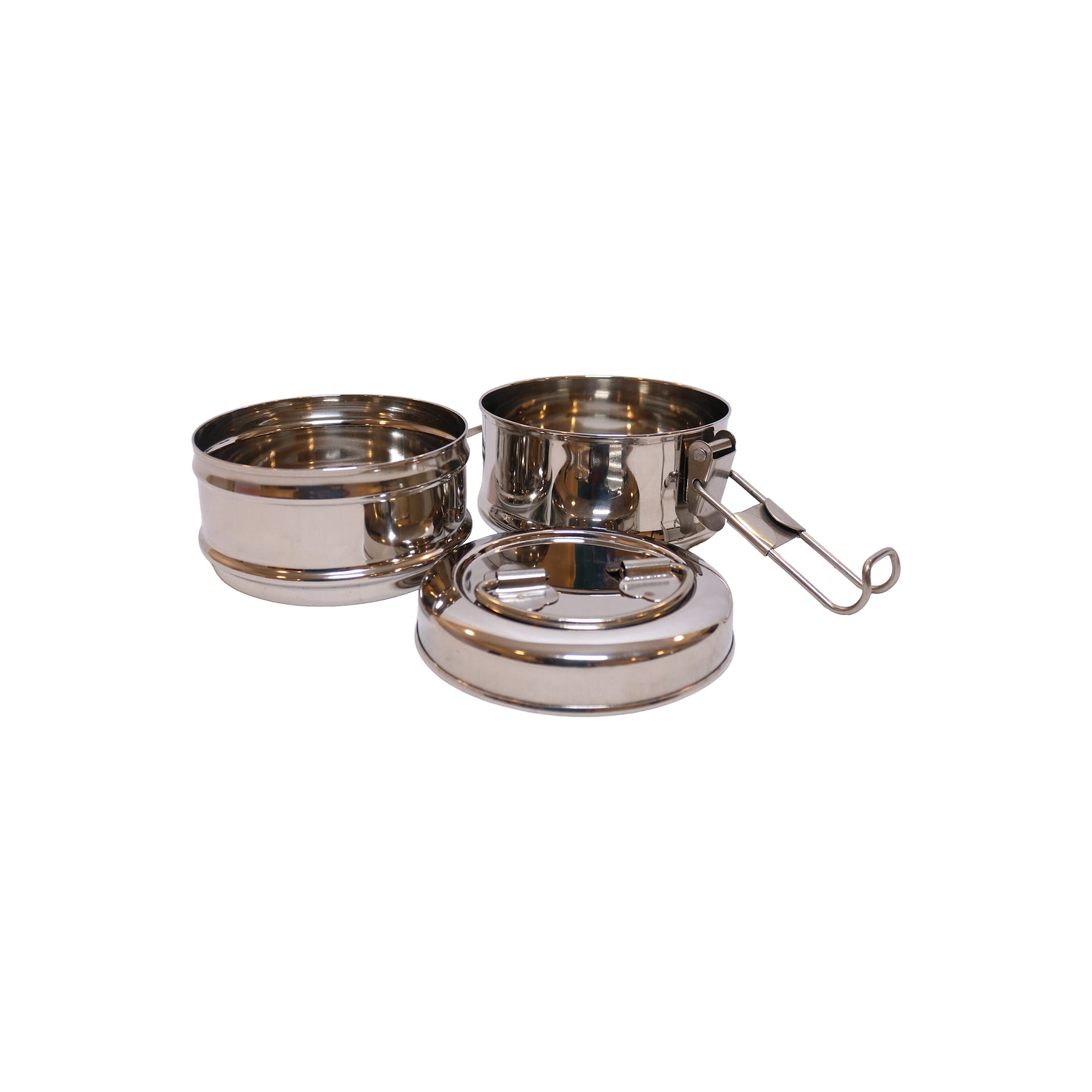 Stainless Steel Two-Tier Tiffin Carrier, image 3