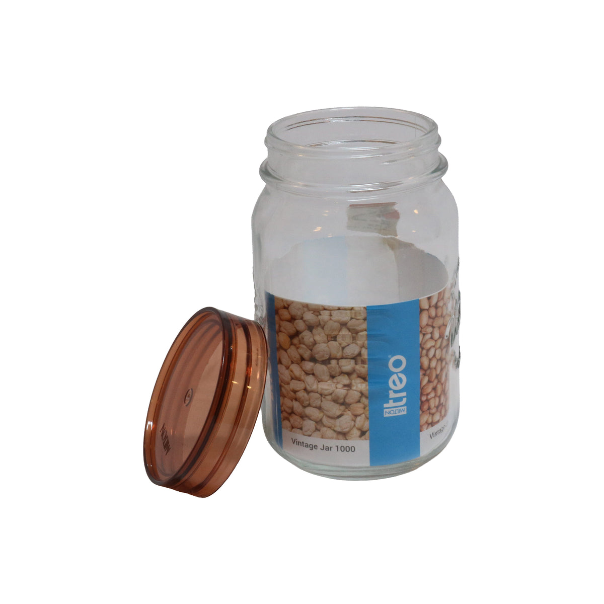 Vintage Glass Storage Jar, image 1