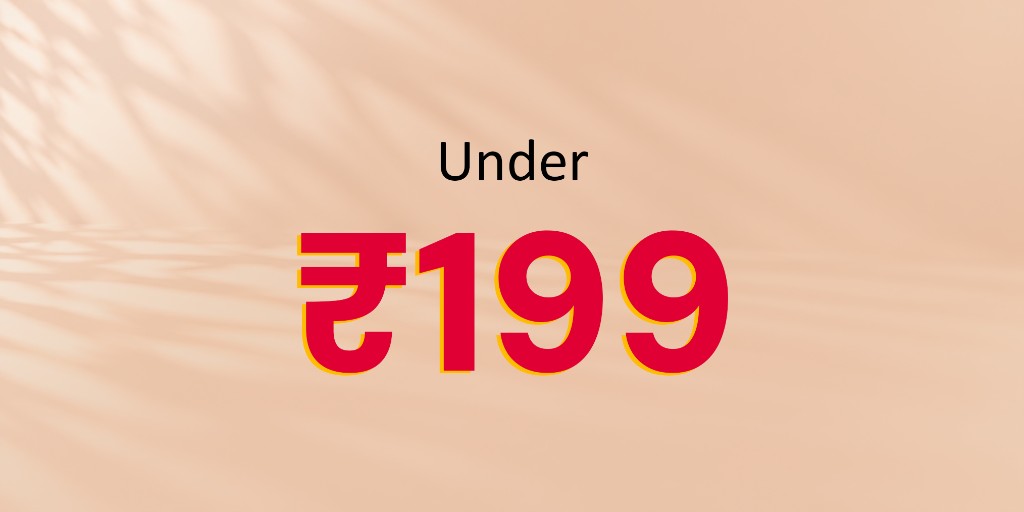 Under ₹199