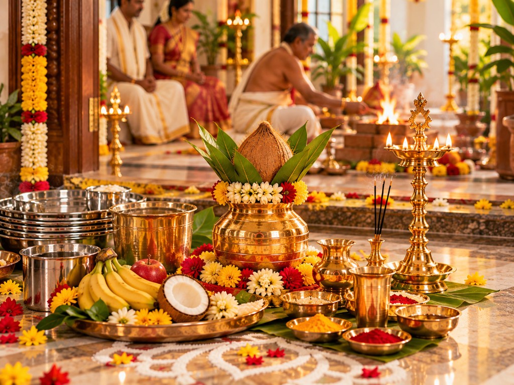 Grihapravesam pooja setup