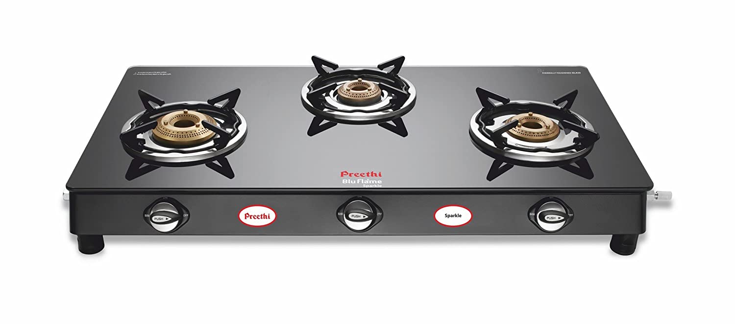 preethi three burner gas stove price