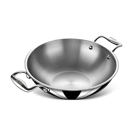 Stahl Triply Stainless Steel Pan I Frying Pan Without Lid I